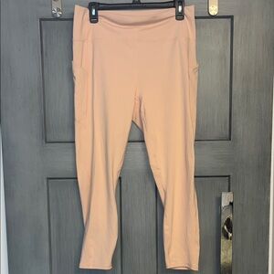 Fabletics XL PureLuxe Blush Pink Leggings, Athleisure, Yoga, Pilates